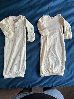 Carters Preemie Unisex Sleeping Gown With Mitt Cuffs